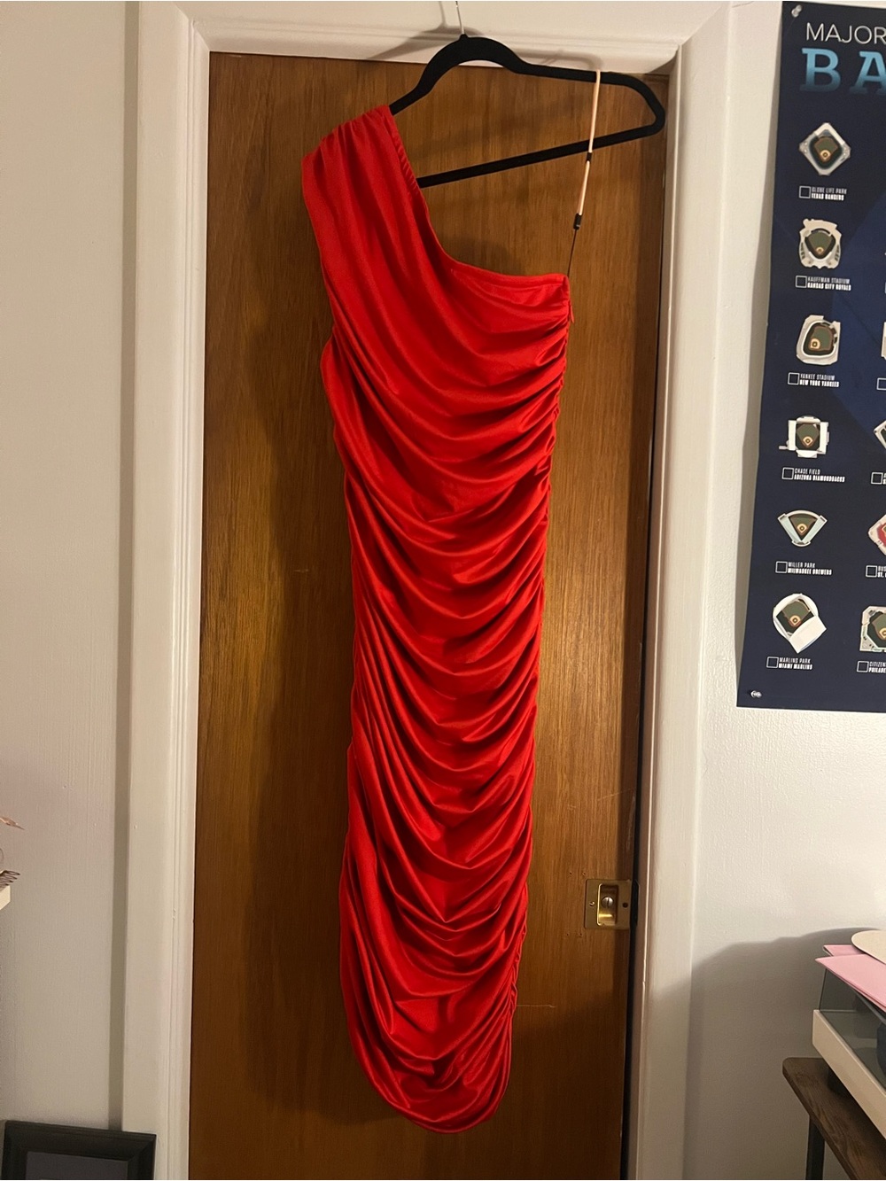 One Shoulder Ruched Bodycon Dress